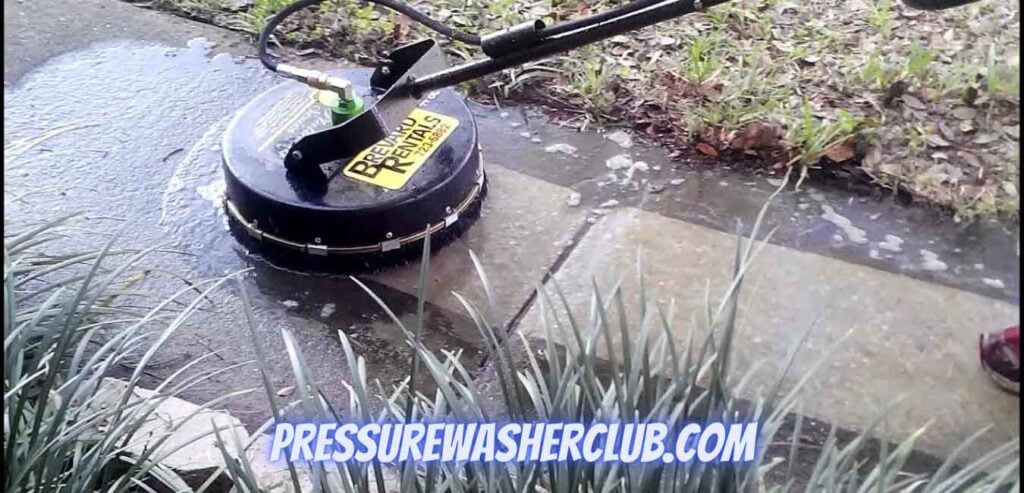 how to use a pressure washer surface cleaner 
